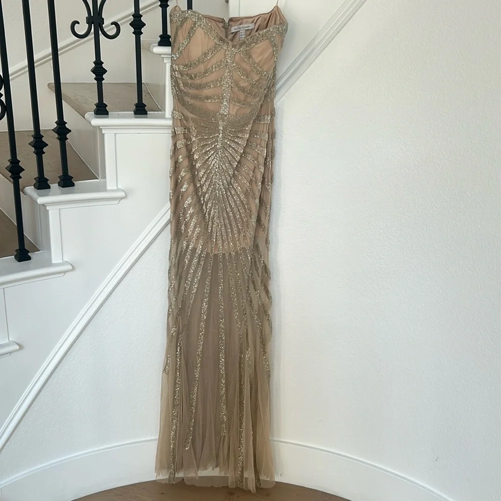 Rachel Gilbert sequins evening gown - Picture 2 of 9